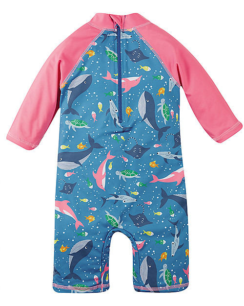 Frugi Little Sun Safe Suit - Bengal Bay - UPF 40+ Uv-Safe T-shirt