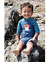 Frugi Little Sun Safe Suit, Navy/Hotter - Maximum Sun Protection! Uv-Safe T-shirt