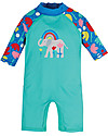 Frugi Little Sun Safe Suit - Pacific Aqua/Elephant - UPF 40+ Uv-Safe T-shirt