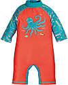 Frugi Little Sun Safe Swimsuit - Tiger Orange/Octopus - UPF 40+ Uv-Safe T-shirt