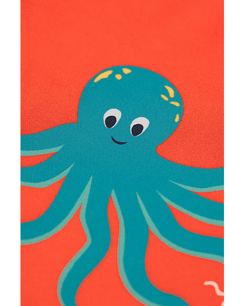 Frugi Little Sun Safe Swimsuit - Tiger Orange/Octopus - UPF 40+ Uv-Safe T-shirt