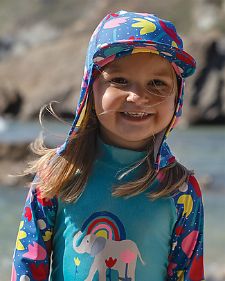 Frugi Little Swim Legionnaires hat - Lotus Bloom - Recycled Material! Sunhats