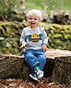 Frugi Long Sleeves Button Off 4 in 1 Applique Top, Farm - 100% organic cotton Long Sleeves Tops