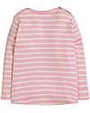 Frugi Louise Pocket Top, Soft Pink Breton/Unicorn - Organic cotton Long Sleeves Tops