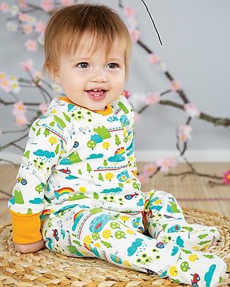 Frugi Lovely Babygrow - Land of the Rising Sun - Organic cotton Babygrows
