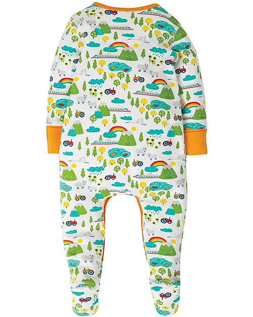 Frugi Lovely Babygrow - Land of the Rising Sun - Organic cotton Babygrows