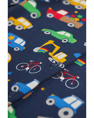 Frugi Lovely Babygrow - Rainbow Wheels - AW2022: Phase: Indie Exclusives Babygrows