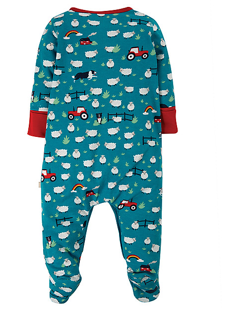 Frugi Lovely Babygrow - Sheepdogs - Organic Cotton Babygrows