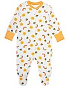 Frugi Lovely Babygrow, Sun/Bees - Pack of 2 - 100% Organic Cotton Babygrows