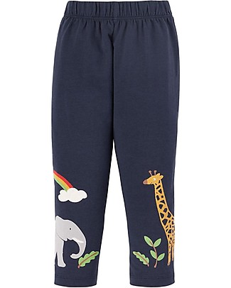 Frugi Luana Leggings - Indigo/Rainbow Zoo Leggings