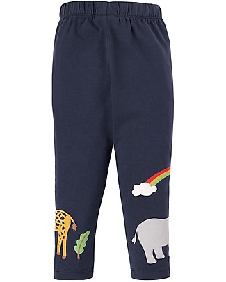 Frugi Luana Leggings - Indigo/Rainbow Zoo Leggings
