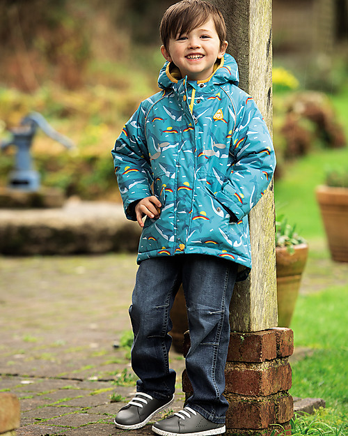 Frugi Lumberjack Lined Jeans - Dark Wash Denim - Elasticated Organic Cotton Jeans
