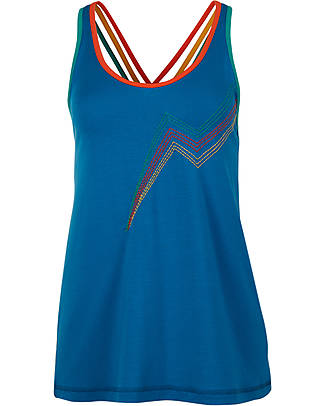 Frugi Lyra Vest with Cross Over Strap Back - Lightning Bolt - Modal Tank Tops