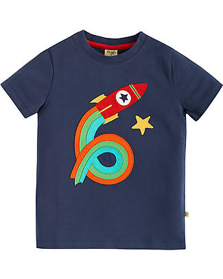 Frugi Magic Number T-Shirt - Indigo/Rocket - 100% Organic Cotton T-shirts