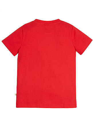 Frugi Magic Number T-Shirt - True Red/Zebra - 100% GOTS Organic Cotton T-shirts