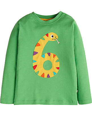 Frugi Magic Number Top - Fjord Green/Snake - 100% GOTS Organic Cotton Sweatshirts