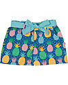 Frugi Martha Summer Shorts, Jazzy Pineapple - 100% Organic Cotton Shorts