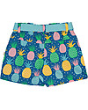 Frugi Martha Summer Shorts, Jazzy Pineapple - 100% Organic Cotton Shorts