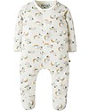 Frugi My First Babygrow, Little lambs - 100% organic cotton Babygrows