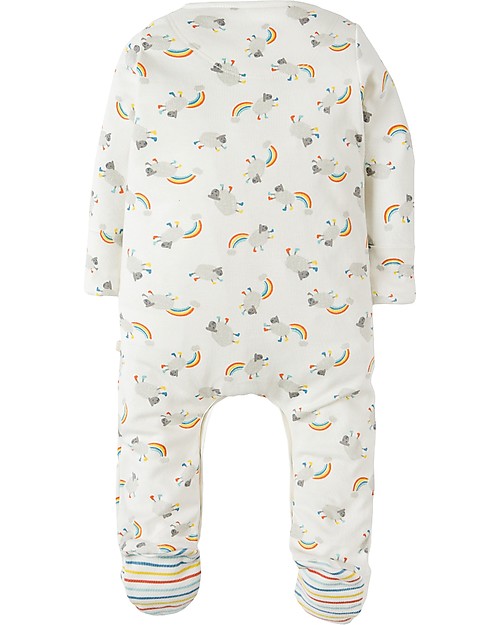 Frugi My First Babygrow, Little lambs - 100% organic cotton Babygrows