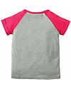 Frugi Nancy Raglan T-Shirt - Grey Marl/Rainbow - 100% organic cotton Long Sleeves Tops