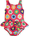 Frugi Newlyn Nappy Swimsuit - Watermelon Flower Power - Eco-Friendly Swimsuits
