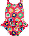 Frugi Newlyn Nappy Swimsuit - Watermelon Flower Power - Eco-Friendly Swimsuits