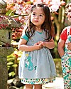 Frugi Nora Reversible Dress - Seersucker Stripe/Dino (from 4 to 6 years) Dresses_