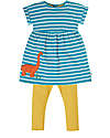Frugi Olive Outfit - Camper Breton - Bumblebee - Day at the Museum - 100% Organic Cotton Sets And Co-Ords