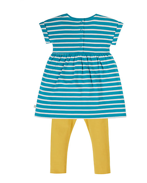 Frugi Olive Outfit - Camper Breton - Bumblebee - Day at the Museum - 100% Organic Cotton Sets And Co-Ords