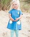 Frugi Olive Outfit - Sail Blue/Clouds - Elasticated organic cotton T-shirts