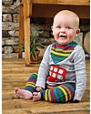 Frugi On The Road Outfit, Grey Marl/Bus - Organic cotton T-shirts