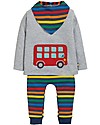 Frugi On The Road Outfit, Grey Marl/Bus - Organic cotton T-shirts