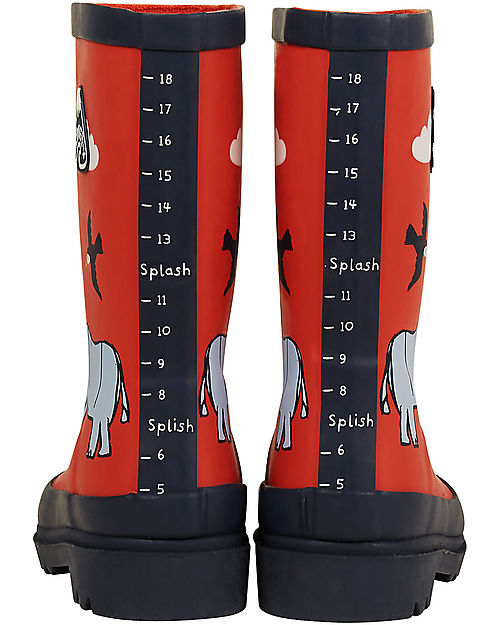 Frugi OUTLET - Explorer Wellington Boots - Rhino Friends - Showroom Sample Wellies
