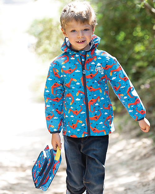 Frugi Pack A Snack Lunch Bag - Dragon Dreams - 100% recycled materials Kindergarten Backpacks