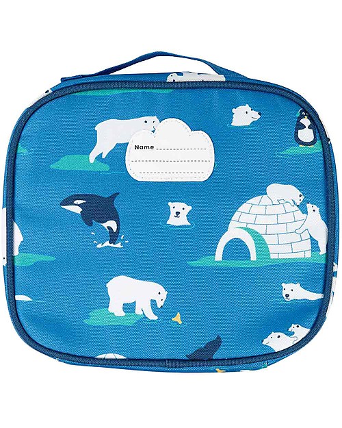 Frugi Pack A Snack Lunch Bag - Polar Play - 100% recycled materials Kindergarten Backpacks