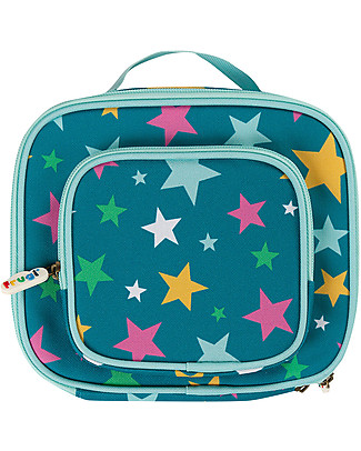 Frugi Pack a Snack Lunch Bag - Rainbow Stars - Recycled Material! Lunch Boxes