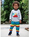 Frugi Parsnip Pants, Rainbow Stripe - 100% organic cotton Trousers