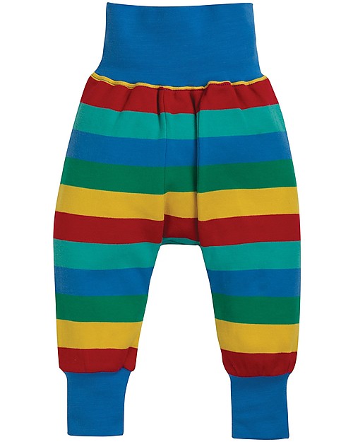 Frugi Parsnip Pants, Rainbow Stripe - 100% organic cotton Trousers