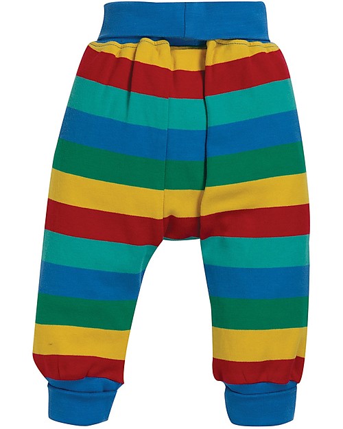Frugi Parsnip Pants, Rainbow Stripe - 100% organic cotton Trousers