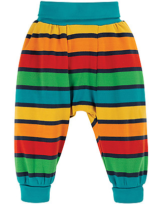 Frugi Parsnip Pants - Rainbow Stripes - 100% Organic Cotton Trousers