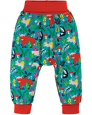 Frugi Parsnip Pants - Woodland Critters - 100% Organic Cotton Trousers