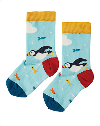 Frugi Perfect Pair Socks - Puffin - Elasticated Organic Cotton Socks
