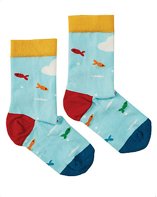 Frugi Perfect Pair Socks - Puffin - Elasticated Organic Cotton Socks