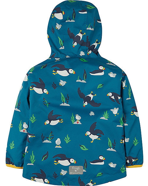 Frugi Pioneer Packaway Jacket - Puffin - Eco-friendly! Waterproof