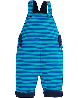 Frugi Play Days Dungarees - Indigo/Planet Dungarees