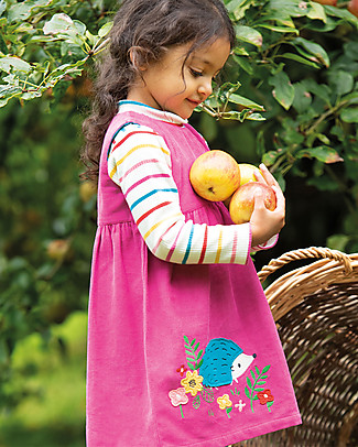 Frugi Poppy Roll neck Body - Ginger Rainbow Breton - Organic Cotton Long Sleeves Bodies
