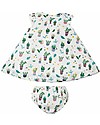 Frugi Pretty Polly Dress Set (dress + knickers), Greenhouse - Organic cotton Sets And Co-Ords