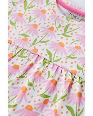 Frugi Printed Dress - Pink Echinacea - Organic Cotton Dresses_
