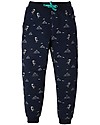 Frugi Printed Snug Jogger, Puffin Island - 100% organic cotton fleece Leggings